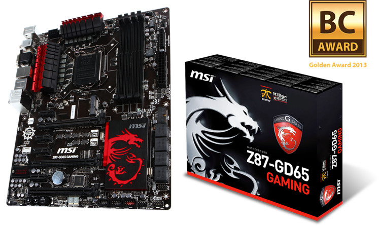 MSI Z87-GD65 Gaming bc award